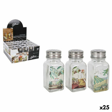 Salt cellar Anna Glass 4 x 4 x 10 cm (25 Units)