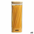 Jar Quttin Bamboo Squared 2,15 L 10,2 x 28 cm (12 Units)