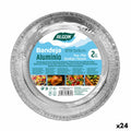Set of trays Algon Circular Chicken 24 Units