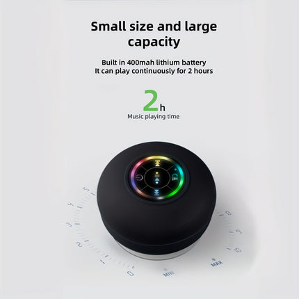 Portable Waterproof Wireless Speaker with Suction Cup