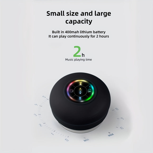 NNETM Portable Waterproof Wireless Speaker with Suction Cup
