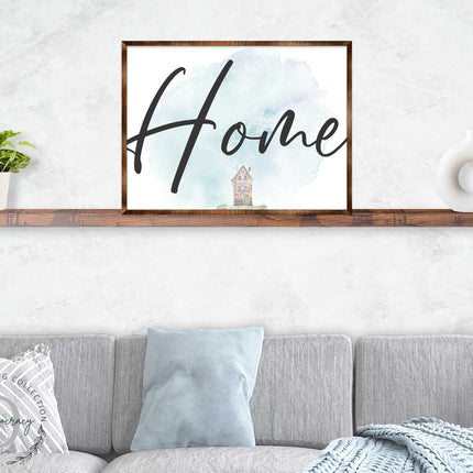 Home - Wooden Housewarming Gift - Contemporary Decor - Wall Decor - Farmhouse Sign - 310338