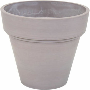 Plant pot Mega Collections Ecostone Planter Brown Taupe Plastic Recycled 43 x 43 x 74 cm 41 x 35 cm