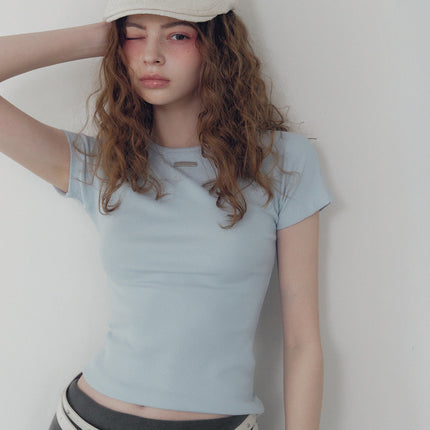 [TWEE] Nowell Panel Stitch Short-Sleeve T-Shirt