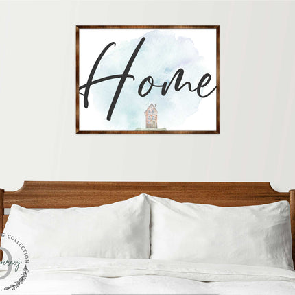 Home - Wooden Housewarming Gift - Contemporary Decor - Wall Decor - Farmhouse Sign - 310338