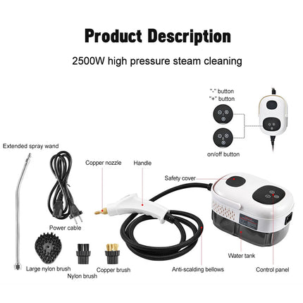 2500W High-Pressure Steam Cleaner