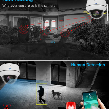 5MP Wi-Fi Dome PTZ Security Camera