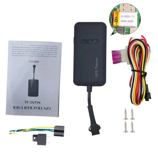 Wired GPS Vehicle Tracker with Security Alarms
