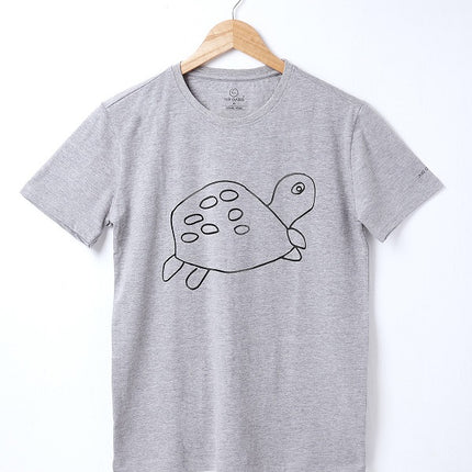 Unisex Tortoise Print Cotton Tee