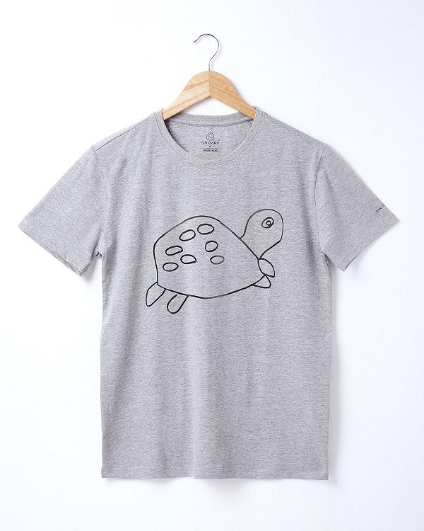 Unisex Tortoise Print Cotton Tee