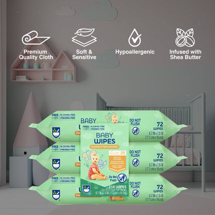 Baby Wipes with Aloe Vera & Shea Butter