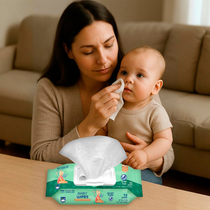 Baby Wipes with Aloe for Gentle Daily Hygiene