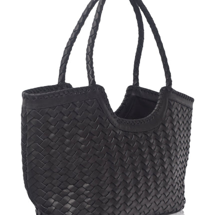 Bellagio Woven Leather Tote Bag