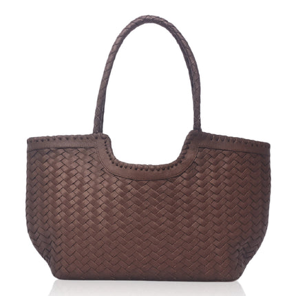 Bellagio Woven Leather Tote Bag