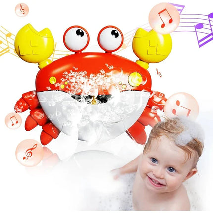 Bubble Machine Crab Frog Music Baby Shower Bath Toy