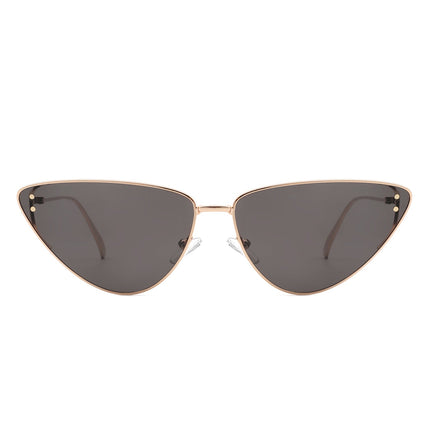 Retro Flat Lens Cat Eye Sunglasses