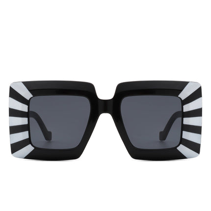 Oversized Flat Top Square Sunglasses