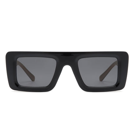 Retro Two-Tone Flat Top Sunglasses