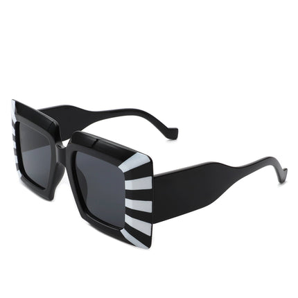 Oversized Flat Top Square Sunglasses