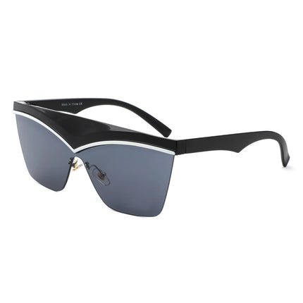 Lythia Semi-Rimless Flat Top Sunglasses