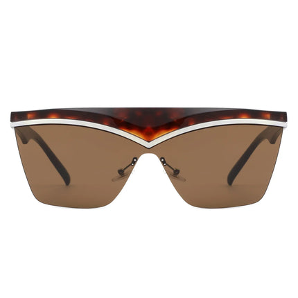 Lythia Semi-Rimless Flat Top Sunglasses