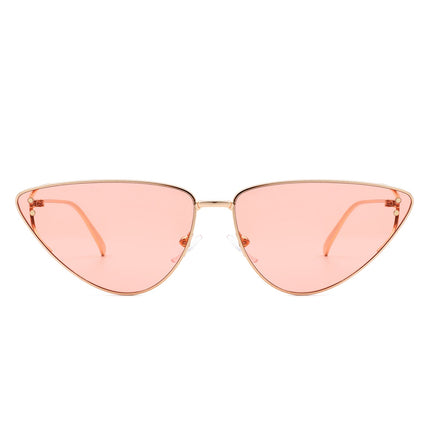 Retro Flat Lens Cat Eye Sunglasses