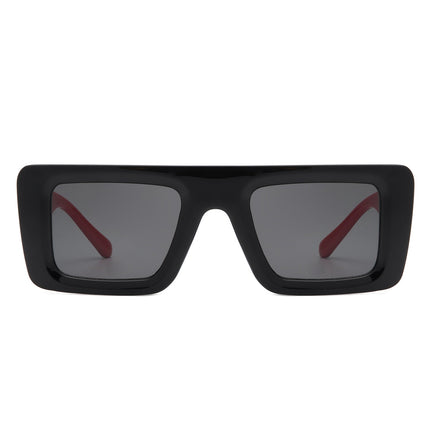 Retro Two-Tone Flat Top Sunglasses