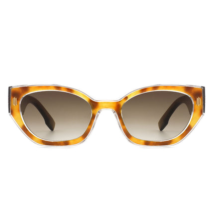 Geometric Retro Cat Eye Sunglasses