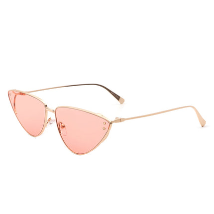 Retro Flat Lens Cat Eye Sunglasses