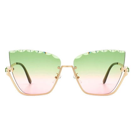 Irregular Square Cat Eye Sunglasses