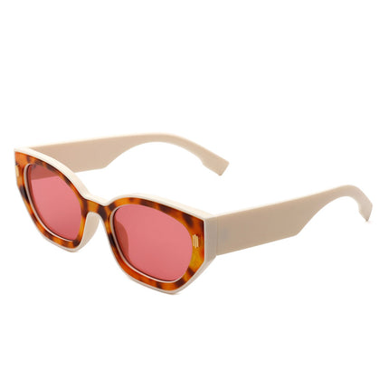 Geometric Retro Cat Eye Sunglasses
