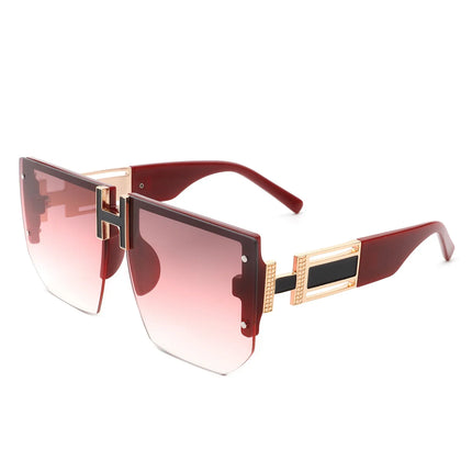 Oversized Flat Top Sunglasses