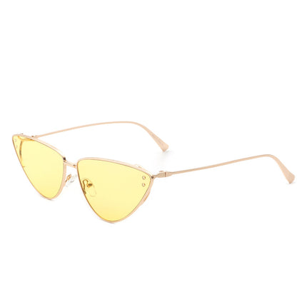 Retro Flat Lens Cat Eye Sunglasses