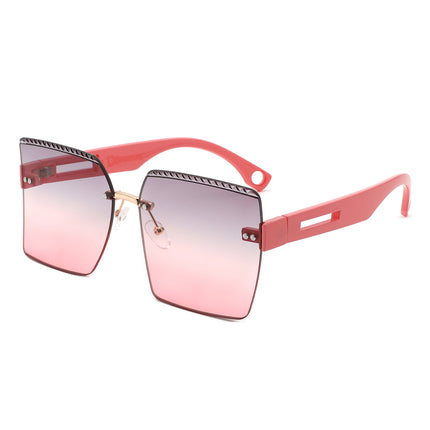 Oversized Curved Lens Sunglasses