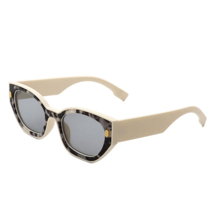 Geometric Retro Cat Eye Sunglasses
