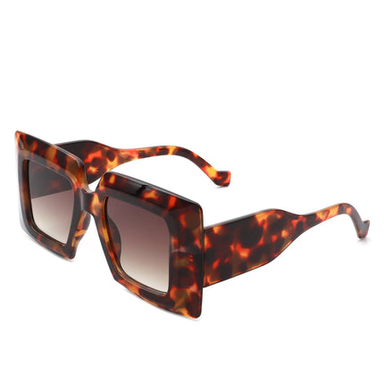 Oversized Flat Top Square Sunglasses