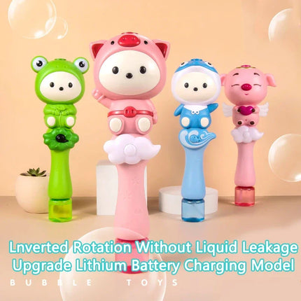 Cartoon Little Sheep Handheld Bubble Machine with Music