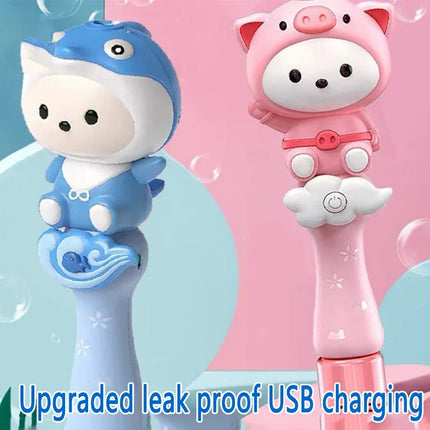 Cartoon Little Sheep Handheld Bubble Machine with Music