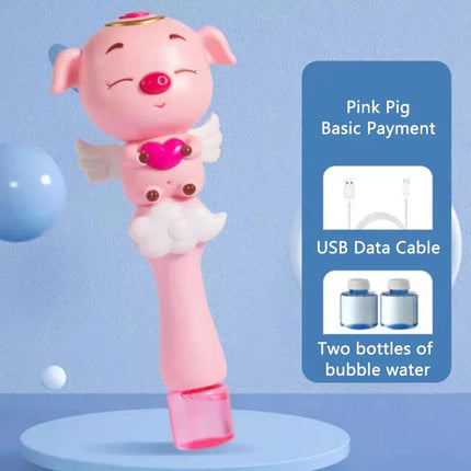 Cartoon Little Sheep Handheld Bubble Machine with Music