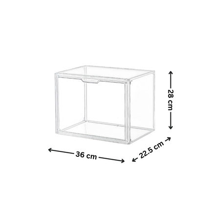Clear Acrylic Stackable Box – Large Bag & Shoe Storage Organiser