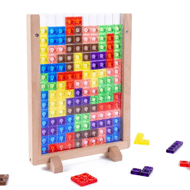 Colorful Tetris Cognitive Puzzle Game