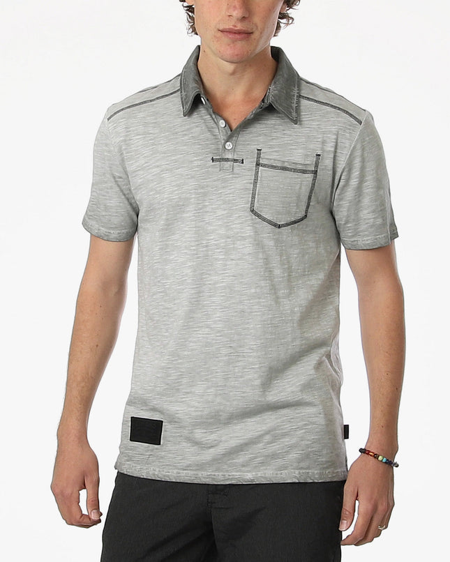 Men’s Vintage Henley Pocket Polo
