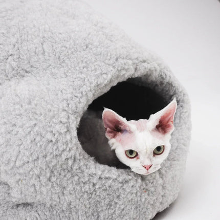 Nest Natural Woolen Pet Bed - Gray