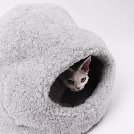 Nest Natural Woolen Pet Bed - Gray