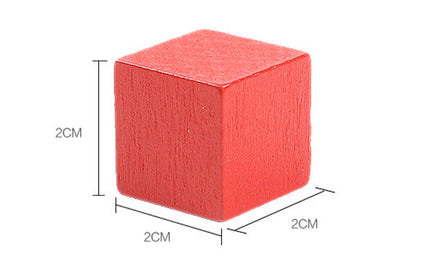 Educational Wooden Building Blocks Set with 100 Cubes for Kids