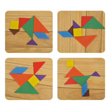 Educational Wooden Tangram Puzzle for Infants