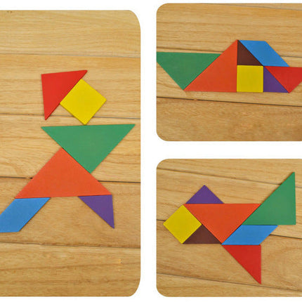 Educational Wooden Tangram Puzzle for Infants