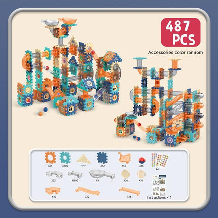 Electric Building Blocks Gear Rotating DIY Educational Toys