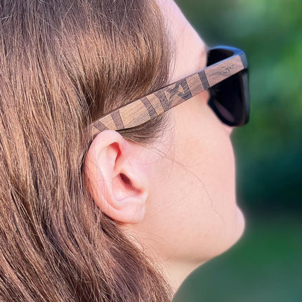 Eyewood | Engraved wooden sunglasses - Viking Runes - Suomi