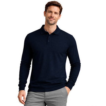 Men’s Long Sleeve Cotton Polo